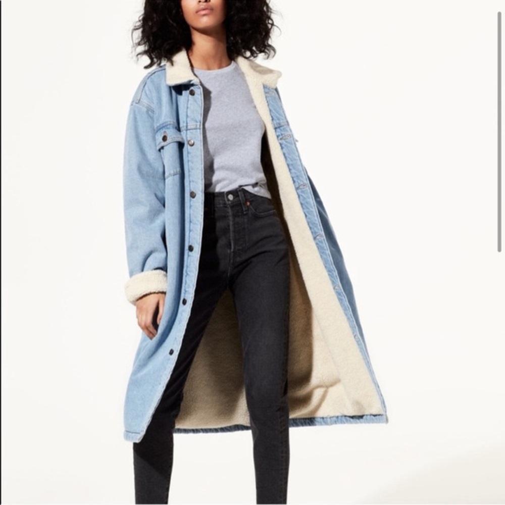 Aritzia TNA Sherpa Coat